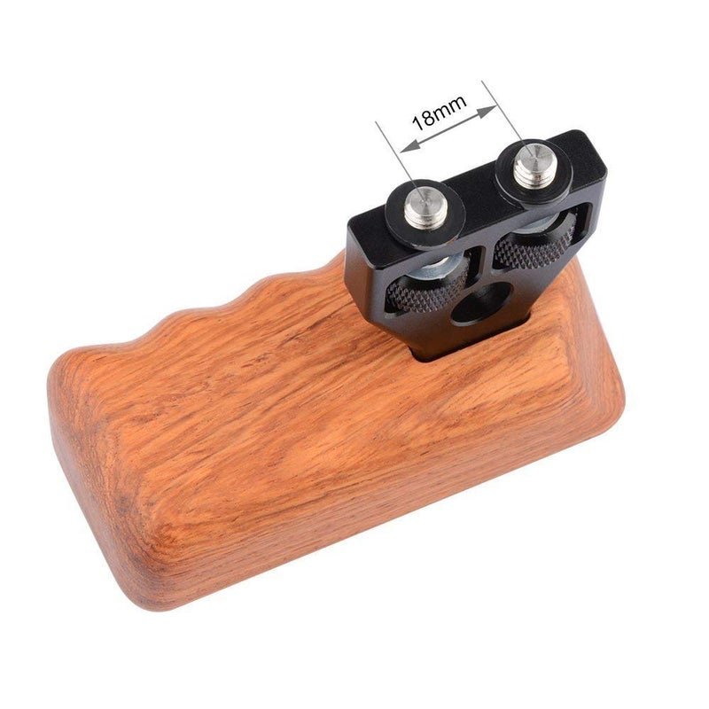 CAMVATE DSLR Wooden Handle for Right Grip Mount Support for DV Video Cage Rig(Right Hand) - 1476 - Image 4